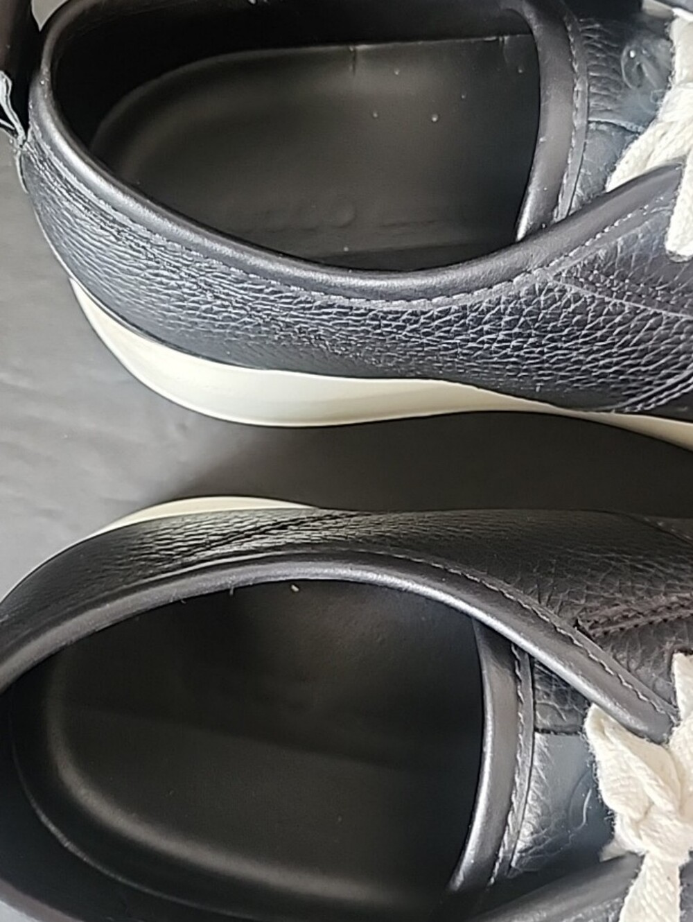 ECCO Mens Street Ace Sneakers Black Leather Comfort Shoes Size US 11-11.5 45 - Picture 8 of 9